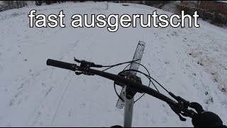 Downhill im Schnee  fast gestürzt gesaved  Canyon Torque 5 [upl. by Goss370]