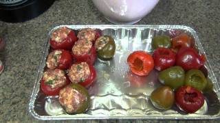 Cooking  quotCherry Bombsquot Meat Stuffed Cherry Peppers [upl. by Demy]