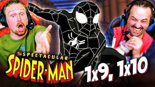 SPECTACULAR SPIDERMAN Season 1 Episodes 9 amp 10 REACTION Black Suit Spiderman  Symbiote  Marvel [upl. by Sternberg]