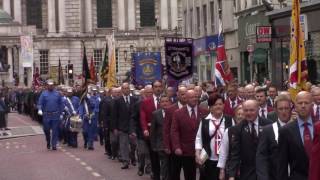 Battle Of Passchendaele 100th Anniversary Parade 2017 Belfast [upl. by Nagud820]