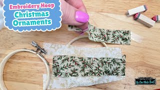 Easy to Make Embroidery Hoop Ornament [upl. by Yrelbmik]