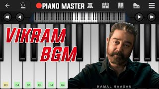 VIKRAM BGM Piano Tutorial Tamil Piano [upl. by Anikat]