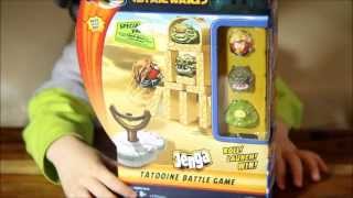 Angry Birds STAR WARS Jenga Tatooine Battle Game  Video [upl. by Rehptsirhc93]