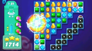 Candy Crush Soda Saga Level 1714  3 Stars 🌟🌟🌟 [upl. by Hutchinson741]