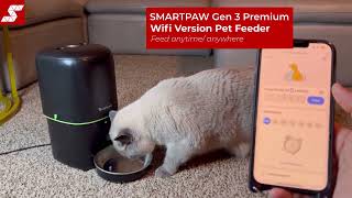 SMARTPAW Premium Smart Pet Feeder Gen 3  WIFI   Smartpaw Pet Online Store Singapore [upl. by Brianna]