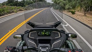 2023 CanAm Spyder RT SeatoSky  Rainy POV Test Ride [upl. by Nosilla]