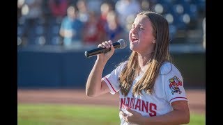 Victoria Anthony  Singing the American amp Canadian National Anthems [upl. by Rasec]