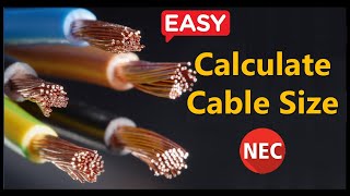 How to Calculate Cable Size  Cable Size Calculation  StepbyStep [upl. by Ahsiuqel]