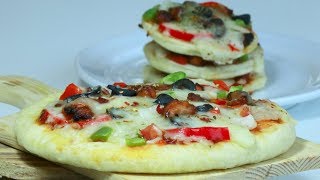 ♨ഓവൻ ഇല്ലാത്തവർക്കും Tasty Pizza കഴിക്കാം  Mini Pizza  No Oven  Recipe174 [upl. by Stichter]