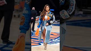 Jordyn Woods Slays Iconic NYC Chić Look  Knicks Game jordynwoods fashionpolice knicks nyc nba [upl. by Euqinamod]