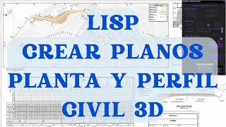 APLICATIVO LISP PARA CREAR PLANTA Y PERFIL DE CARRETERA AUTOMATICAMENTE [upl. by Okoy]