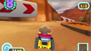 Monkey Ball 3DS Monkey Kart Gameplay [upl. by Ellerrehs355]