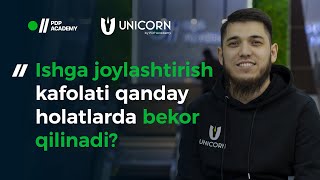 Ishga joylashtirish kafolati qanday holatlarda bekor qilinadi [upl. by Nicholle]