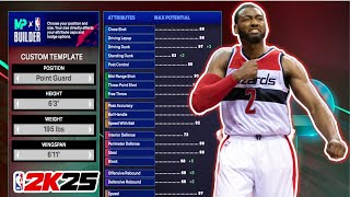 BEST PRIME JOHN WALL BUILD IN NBA 2K25 [upl. by Odracer]