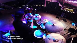 Chaka Khan  quot THROUGH THE FIRE quot  Live Cover DRUM CAM [upl. by Mittel]