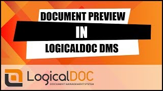 Document Preview in LogicalDOC DMS [upl. by Esoryram]