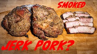 JERK PORK  SMOKED JERK PORK IN THE SMOKER [upl. by Oelc]