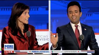 Nikki Haley SLAMS Vivek On China [upl. by Ahseikan]