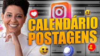 Calendário de POSTAGENS no Instagram O SEGREDO do CONTEÚDO ORGANIZADO [upl. by Elletnahc949]