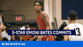 Generational talent Emoni Bates commits to Memphis 5star adds to No 1 class  CBS Sports HQ [upl. by Acirre]