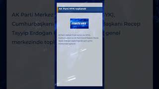 AK Parti MYK toplandı [upl. by Hurty366]