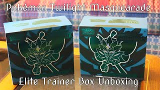 Pokémon Cards Twilight Masquerade Elite Trainer Boxes OPENING [upl. by Dennis691]