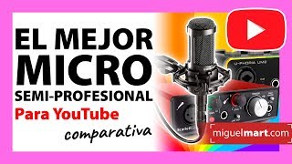 🔴 EL MEJOR MICRÓFONO PARA YOUTUBE 🎤 SEMI PROFESIONAL  Español 2018 [upl. by Harmony]