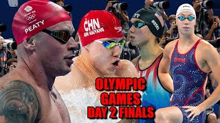 2024 OLYMPIC GAMES  Swimming Day 2 Finals LIVE [upl. by Hcaz204]