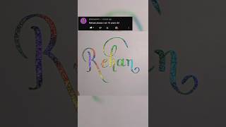 Rahan in English calligraphy shorts viral  Trending [upl. by Engamrahc]