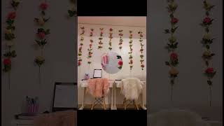 Wall diy ♥️ decoration 🥀⚘️🌸diy walldecor decoration flowers shorts viralshorts [upl. by Renell]