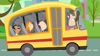 Wheels On The Bus  Nursery Rhymes For Kids And Babies [upl. by Berlyn]