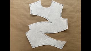 How to create a pattern for curved bodice darts [upl. by Butcher]