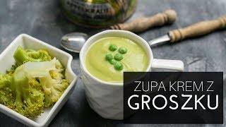 Zupa krem z zielonego groszku  jak zrobić [upl. by Yenffad132]