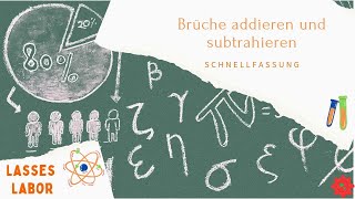 Brüche addieren und subtrahieren  Schnellfassung [upl. by Laresa521]