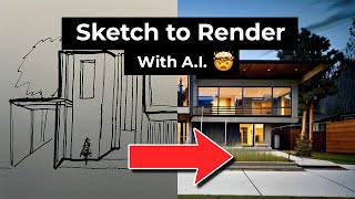 Creating Realistic Renders from a Sketch Using AI [upl. by Rossi]