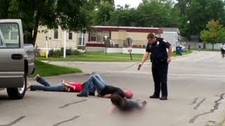 See officer pull Taser on entire family [upl. by Elraet]