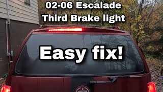 2002 Escalade Third Brake Light Fix [upl. by Ardnola134]