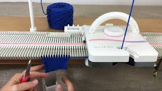 Automatic eWrap Caston LK 150 Knitting Machine [upl. by Enined]