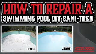 How To Repair a Swimming Pool DIY SaniTred [upl. by Anse]