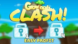 INSANE profit by SEASONAL CLASHES in Growtopia [upl. by Llertal]