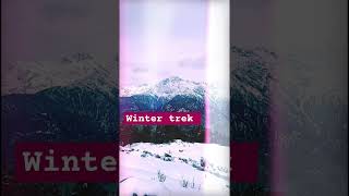 winter trek  pindari range mountains nature [upl. by Tica]