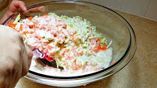 How to Make Coleslaw  Homemade Coleslaw Recipe  KFC Style Coleslaw [upl. by Ireland]