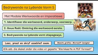 Bedrywende en Lydende Vorm 5 Imperatiewe en Modale Werkwoorde [upl. by Sidalg889]