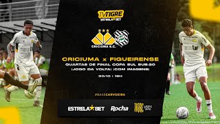 COM IMAGENS  CRICIÚMA 0x1 FIGUEIRENSE  QUARTAS DE FINAIS COPA SUL SUB20  JOGO DE VOLTA [upl. by Airt]