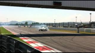 Graziano Rossi drift a Misano in occasione del Truck Racing Weekend con BMW M3 E46 [upl. by Nogam]