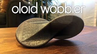 3D Printed Oloid Wobbler rolling Sculpture [upl. by Airamasor714]