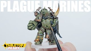 How To Paint Plague Marines  Death Guard  Chaos Space Marine for Warhammer 40k  Citadel Paints [upl. by Annai]