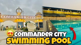 Commander city  swimming pool Bahut Must Hai 🤩 Commander City Farm House Tour 😱😱 [upl. by Nealah]