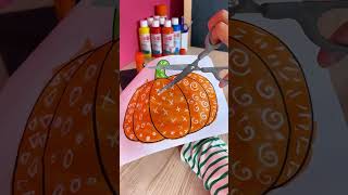 Citrouille drawing gum activitemanuelle halloween diy drawing [upl. by Carree]