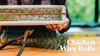 CHICKEN WIRE ROLLS  Quick Tips with Hitomi Gilliam [upl. by Arihsa942]